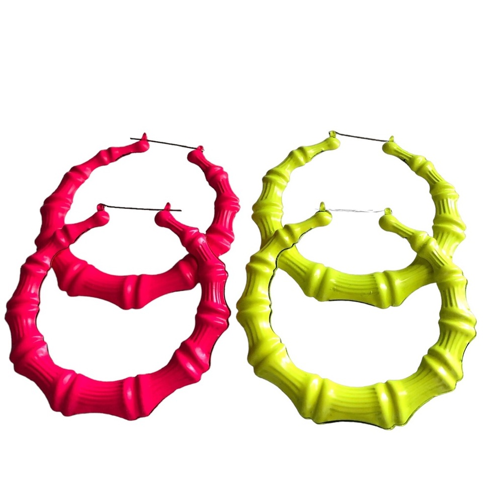 BAMBOO EARRINGS Set of 2